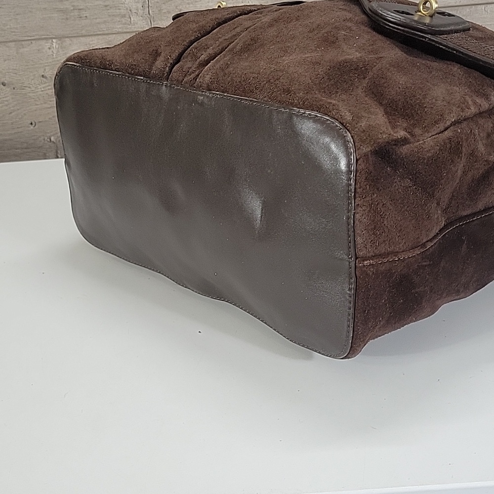 Cole Haan Brown Suede Leather Women’s Shoulder Bag - Picture 7 of 13